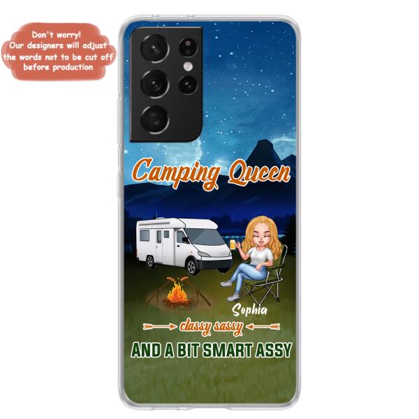 Personalized Camping Queen Phone Case - Gift Idea For Camping Lover - Case For iPhone And Samsung