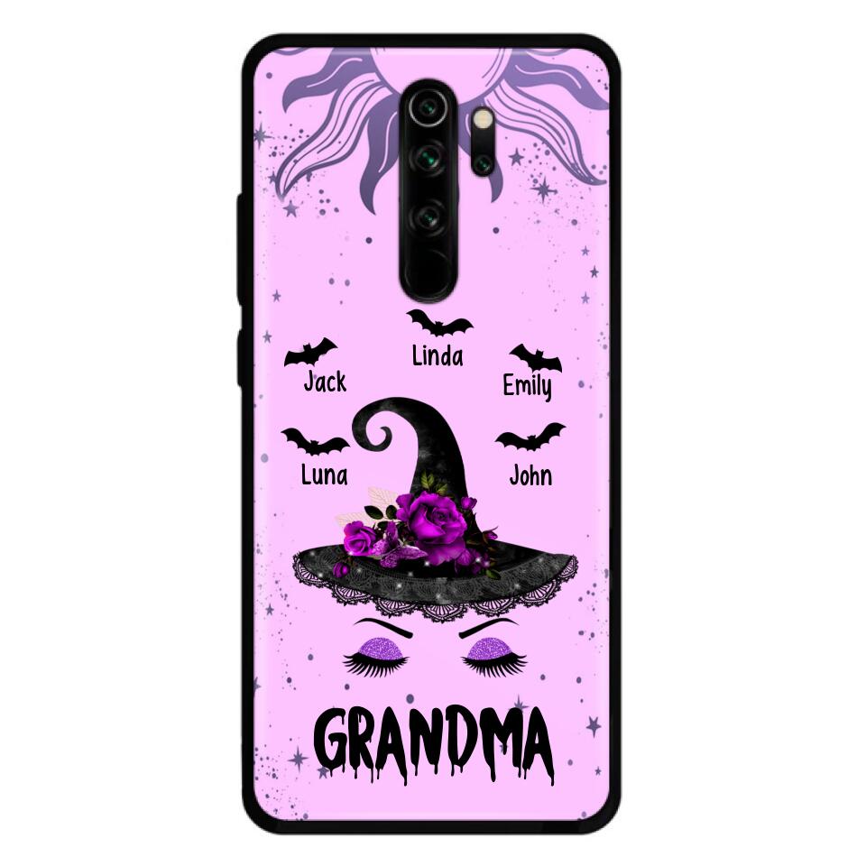 Personalized Grandma Witch Phone Case - Up to 5 Kid's - Best Gift For Grandma - Grandma, Gigi, Nana, Mama
