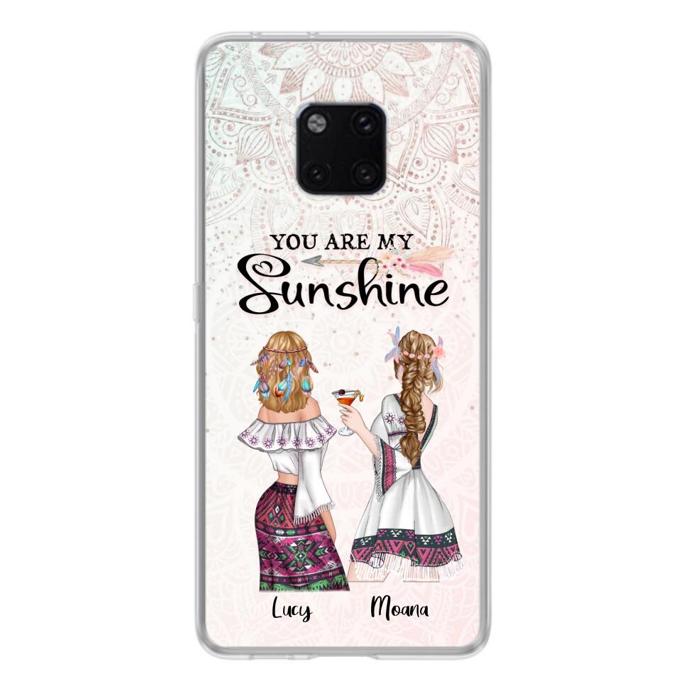 Personalized Bohemian Friends Phone Case - Case For Huawei, Xiaomi & Oppo - You Are My Sunshine