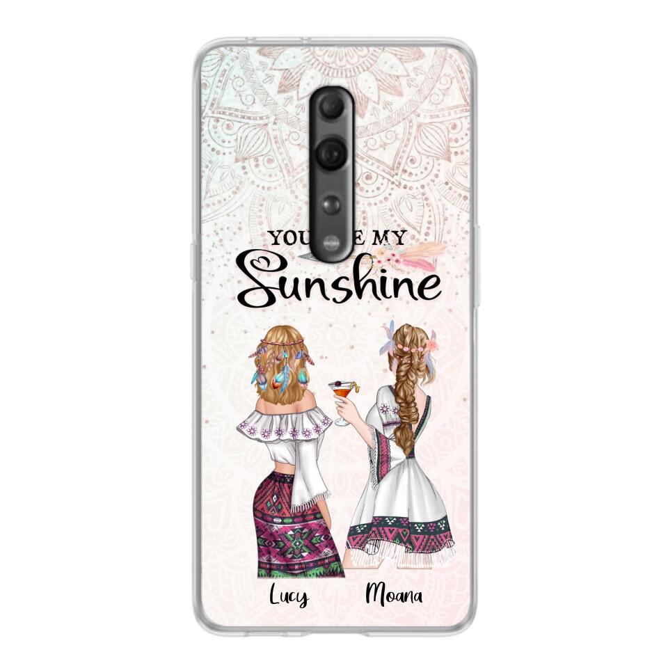 Personalized Bohemian Friends Phone Case - Case For Huawei, Xiaomi & Oppo - You Are My Sunshine
