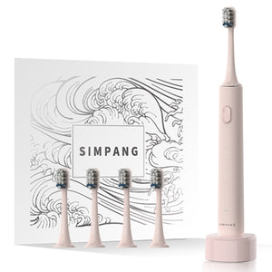 Beige Yellow - Inductive Wireless Charging - 4 Brush Heads Gift Box