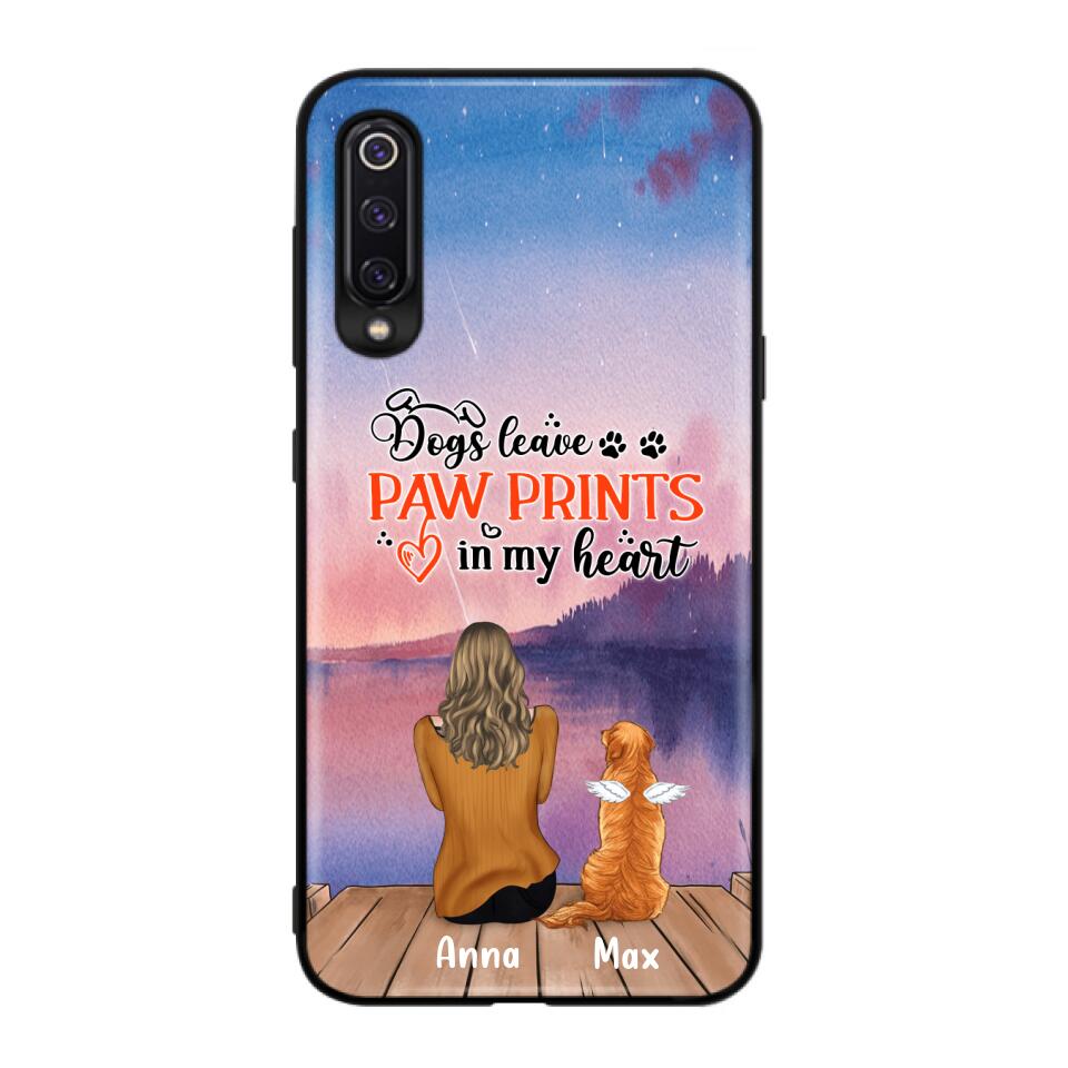 Personalized Dog Phone Case - Man/Woman/Couple With Up to 4 Dogs - Gift Idea For Dog Lover - My Angel Has Paws - Case For Xiaomi, Oppo And Huawei