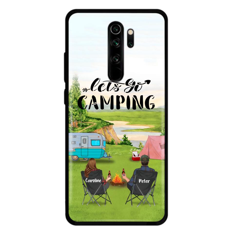 Personalized Camping Phone Case - Couple With Up To 2 Kids And 4 Pets - Gift Idea For Camping Lover - Let's Go Camping - Case For Xiaomi, Oppo And Huawei