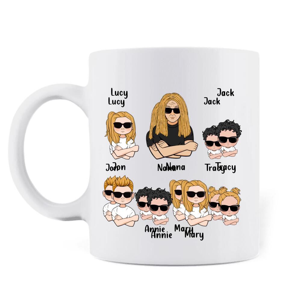 Personalized Kids & Grandma Coffee Mug - Gift For Grandma - Better Than Having You As Mom
