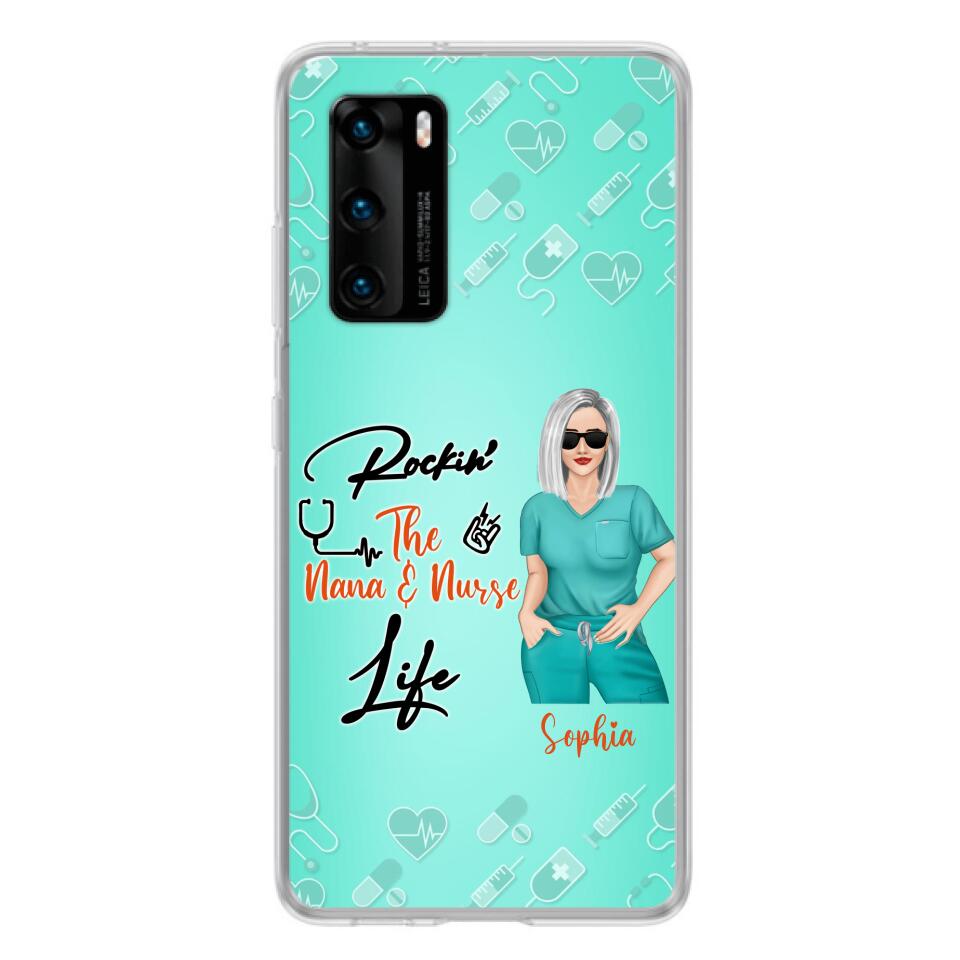 Custom Personalized Nurse Phone Case For Xiaomi/ Oppo/ Huawei - Gift Idea For Mother's Day 2022 - Rockin' The Nana & Nurse