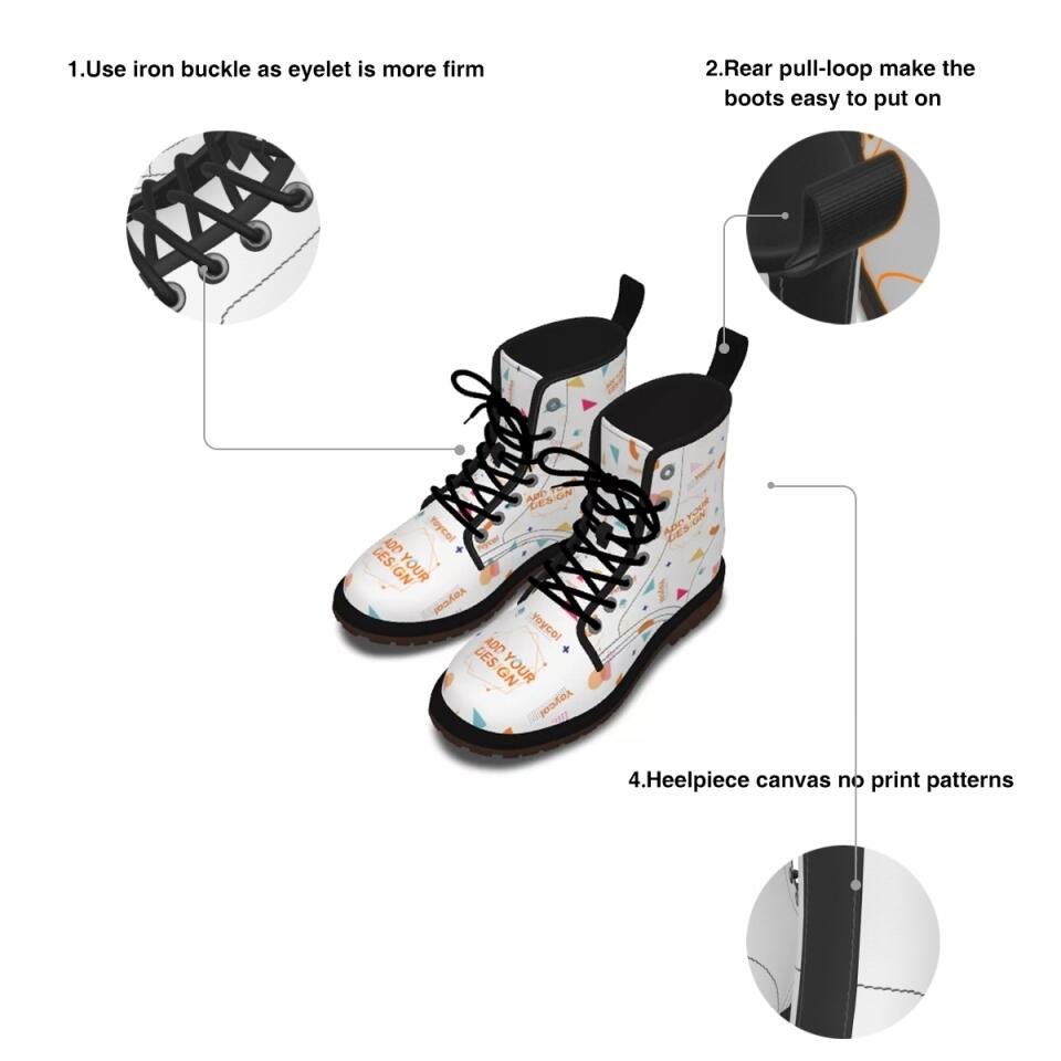Personalized Dog Mom Martin Short Boots - Up to 4 Dogs - Gift Idea For Dog Lovers - Best Friends Forever