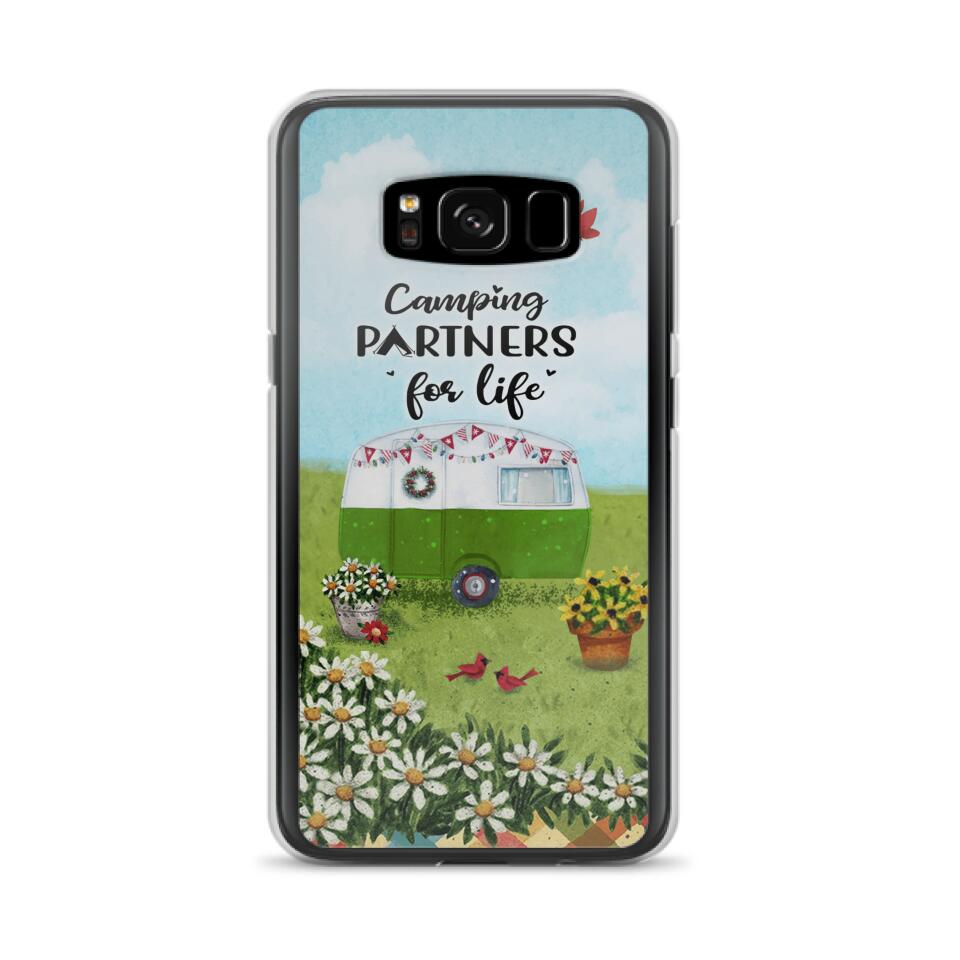 Custom Personalized Happy Campers Phone Case - Gift Idea For Camping Lover - Case For iPhone And Samsung