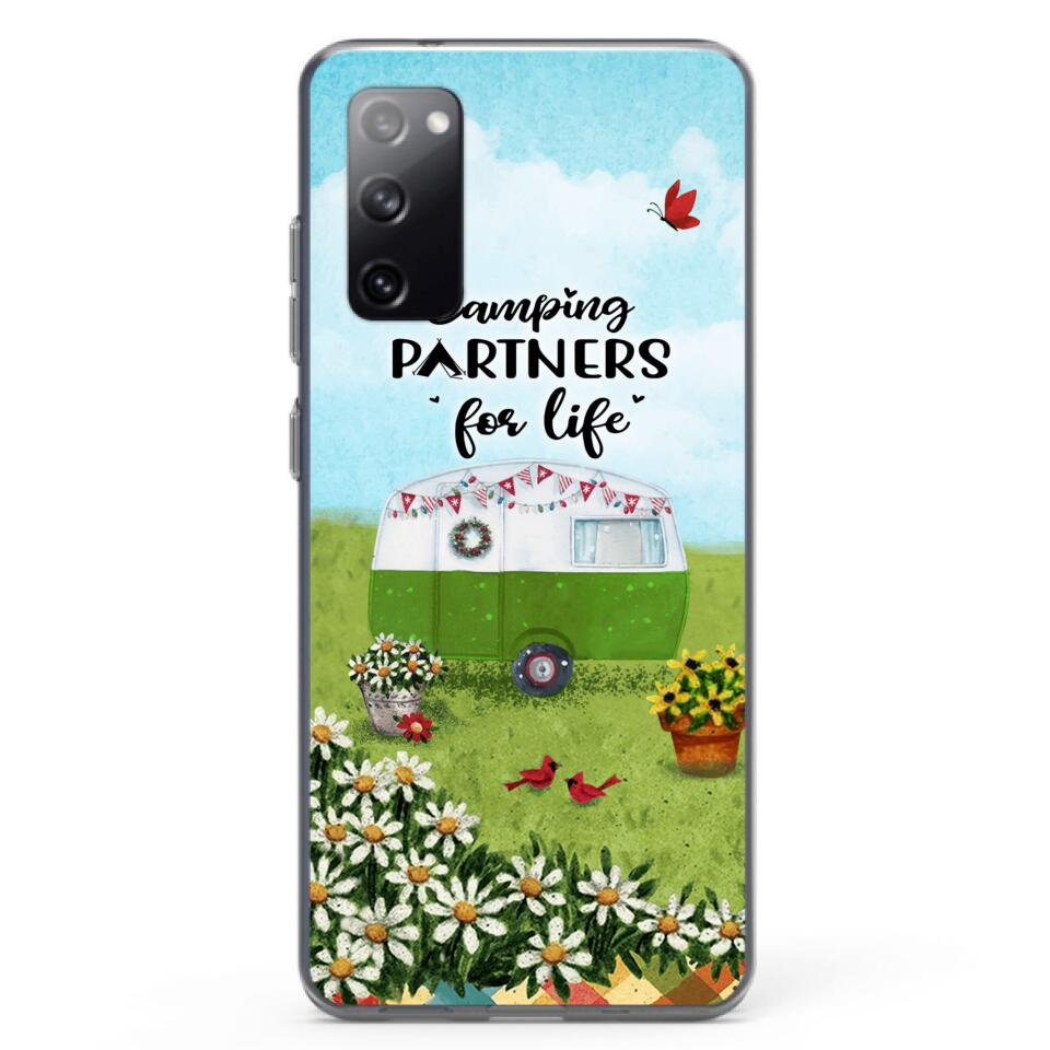 Custom Personalized Happy Campers Phone Case - Gift Idea For Camping Lover - Case For iPhone And Samsung