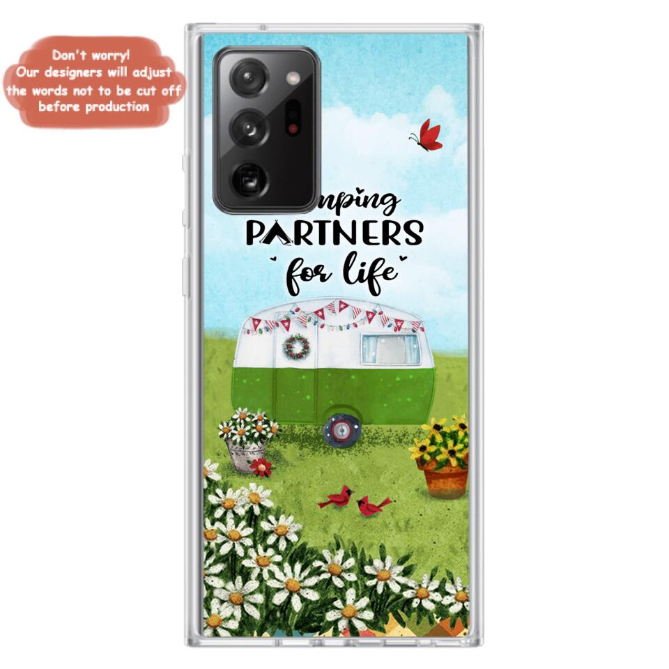 Custom Personalized Happy Campers Phone Case - Gift Idea For Camping Lover - Case For iPhone And Samsung