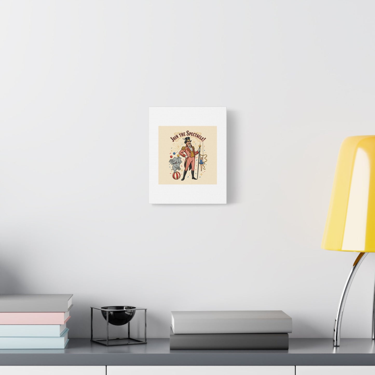 Join the Spectacle Circus Art Print | Matte Canvas, Stretched, Vintage Carnival Design