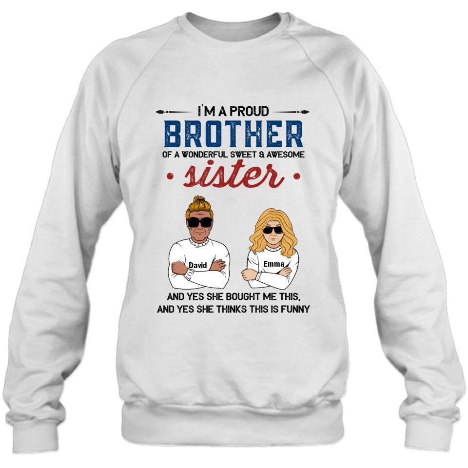 Personalized Brothers & Sisters T-Shirt/Hoodie/Sweatshirt - Up To 5 Brothers/Sisters - Gift For Brothers And Sisters/ Siblings