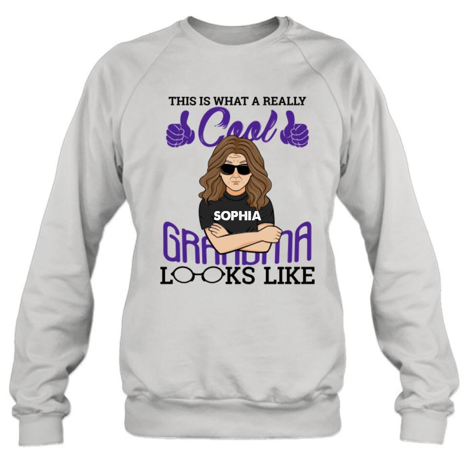 Personalized Cool Grandma/Grandpa Shirt/Hoodie - Gift Idea For Grandparents - This Is What A Really Cool Grandma/Grandpa Looks Like