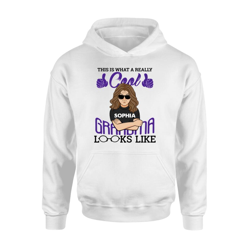 Personalized Cool Grandma/Grandpa Shirt/Hoodie - Gift Idea For Grandparents - This Is What A Really Cool Grandma/Grandpa Looks Like