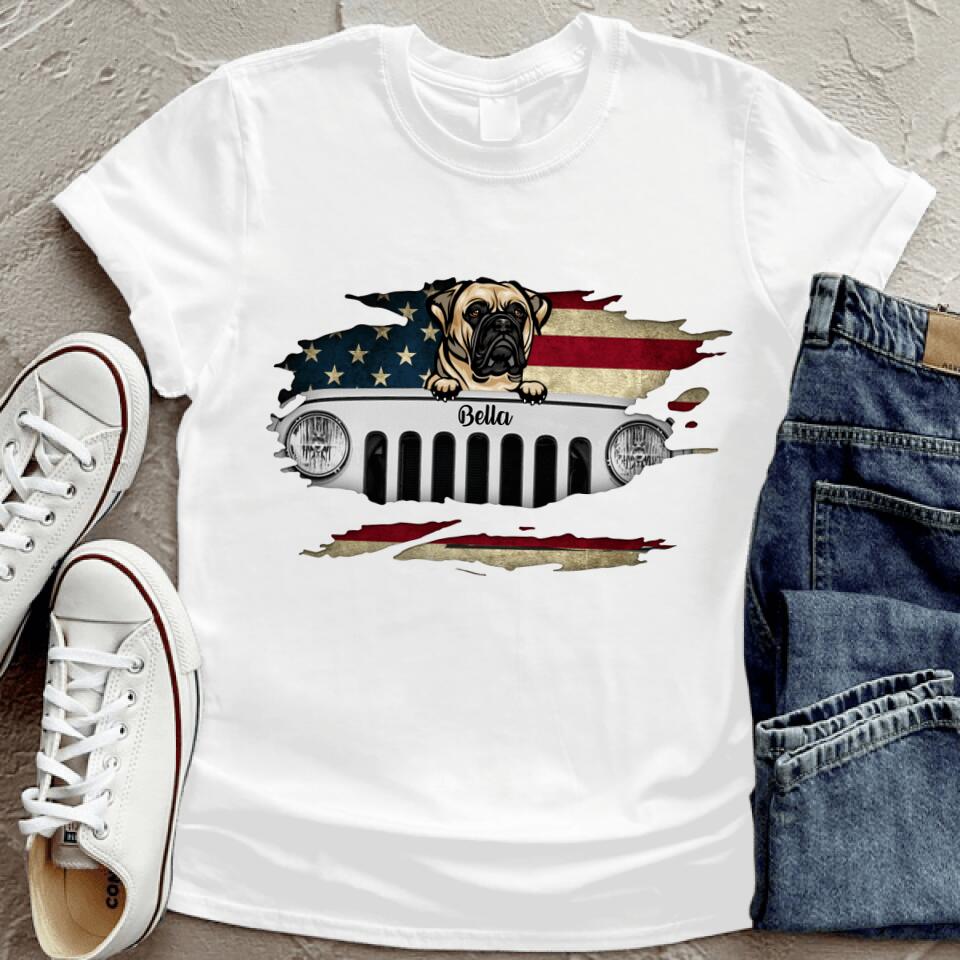 Personalized Dog & Off-road T-shirt - Up to 4 Dogs - Best Gift For Dog Lovers - TV290I