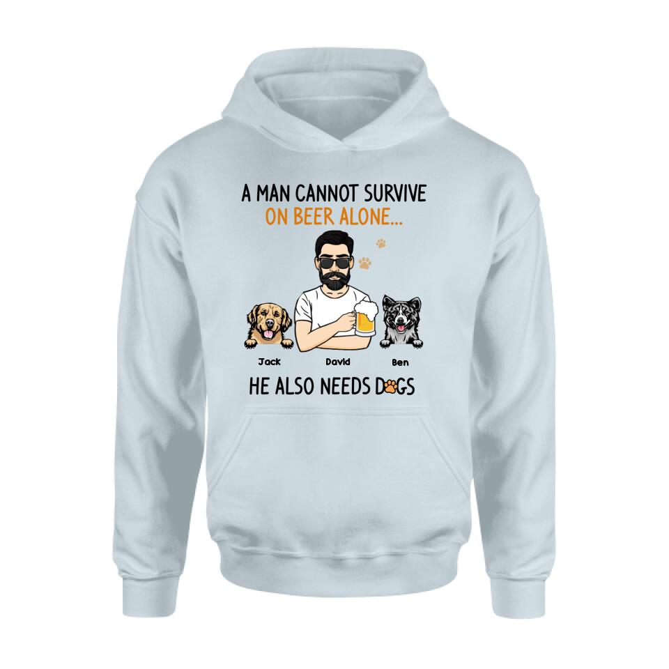 Personalized Dog Dad T-Shirt - Father's Day Gift Idea For Dog Dad - He Also Need Dogs - EMFO54
