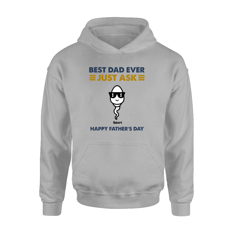 Personalized Father's Day Shirt/Pullover Hoodie - Up to 7 Kids - Father's Day Gift Idea - Best Father Ever