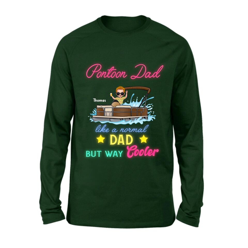 Personalized Pontoon Unisex T-shirt - Gift Idea For Father's Day - Pontoon Dad Like A Normal Dad But Way Cooler