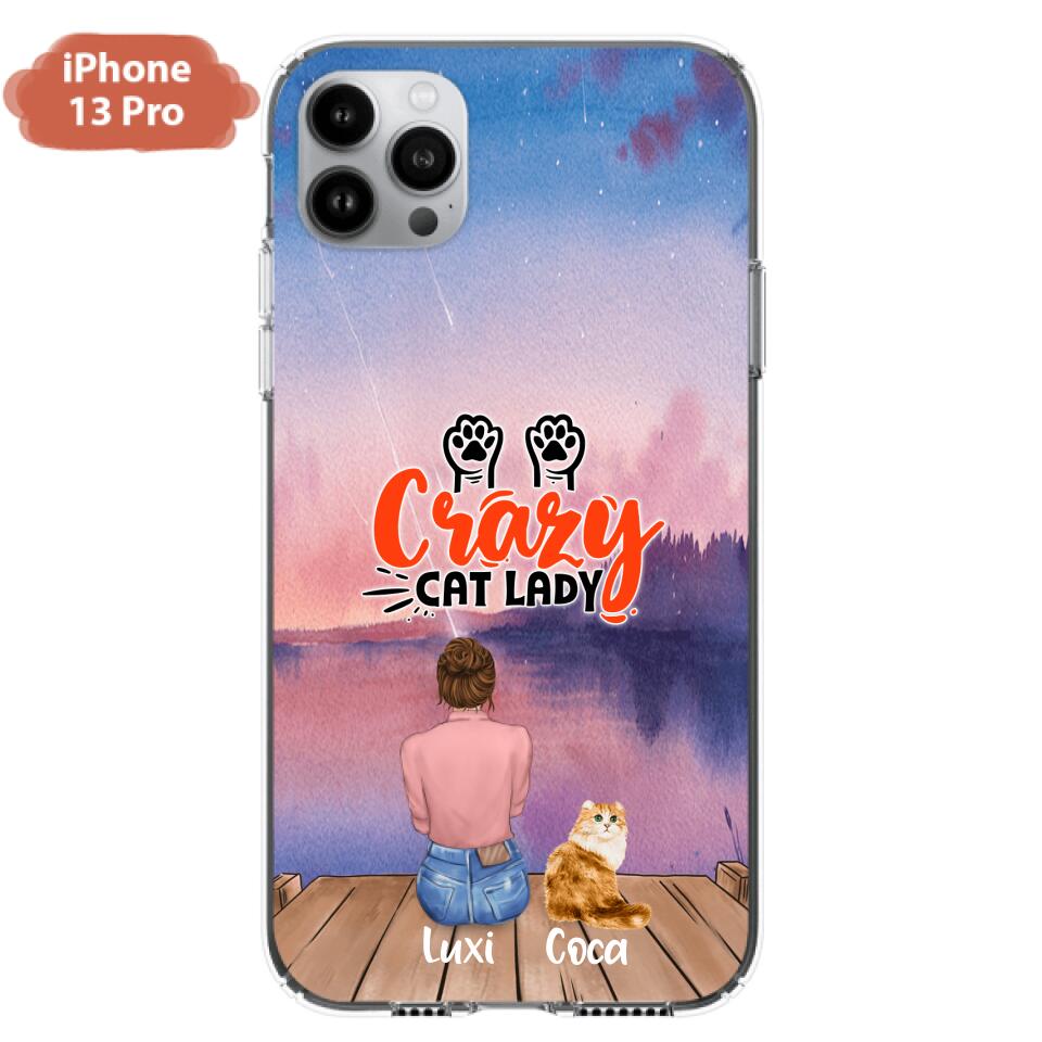 Personalized Cat Mom Phone Case - Up to 5 Cats - Gift Idea For Cat Lover - Best Cat Mom Ever - Case For iPhone And Samsung