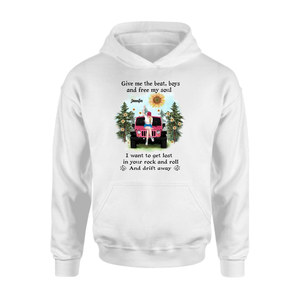 Personalized Off-road Girl Unisex/Sweatshirt/Hoodie/Long Sleeve - Gift For Best Friend - I Want To Get Lost In Your Rock And Roll