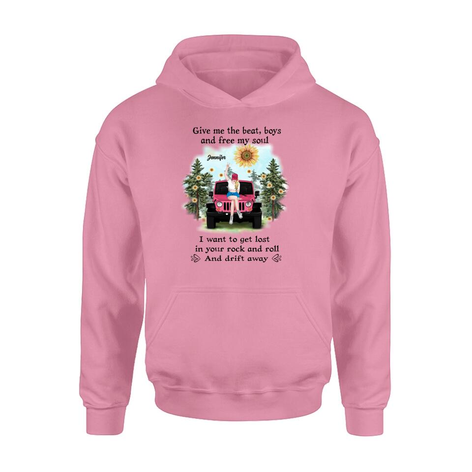 Personalized Off-road Girl Unisex/Sweatshirt/Hoodie/Long Sleeve - Gift For Best Friend - I Want To Get Lost In Your Rock And Roll