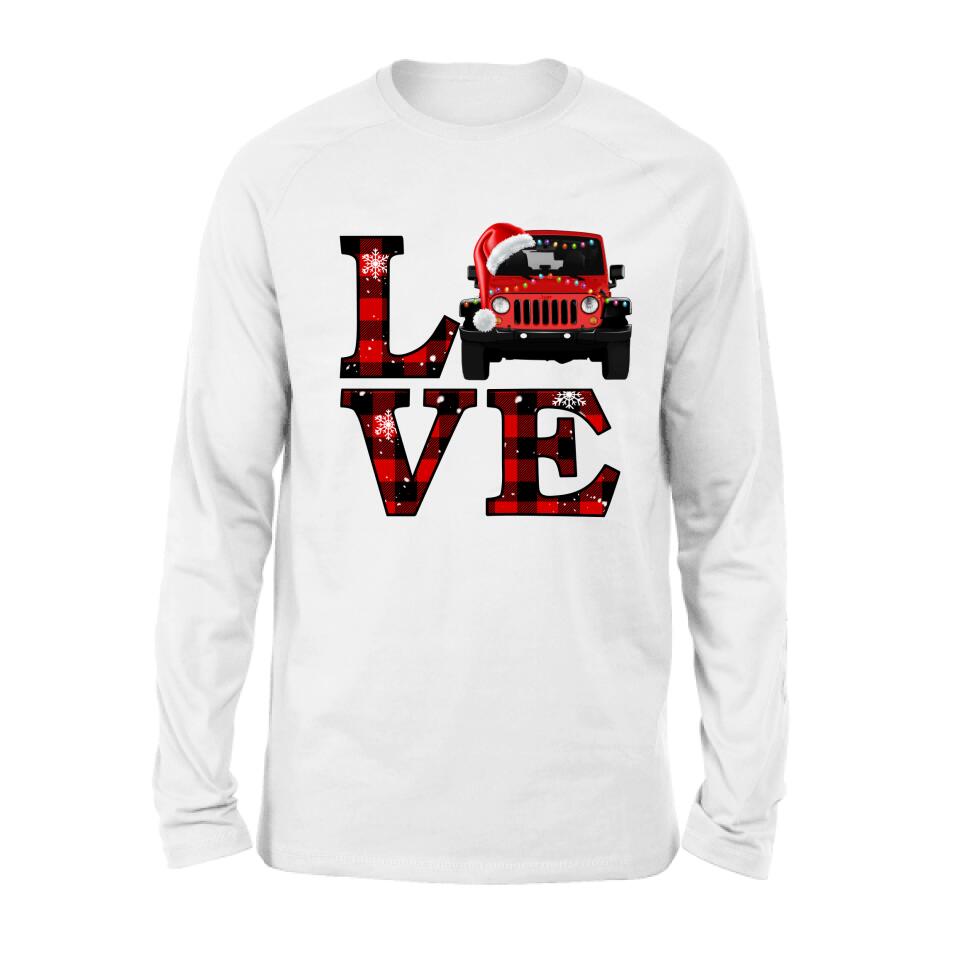 Personalized Love Off-road Car Sweatshirt - Christmas Gift Idea For Off-road Lovers