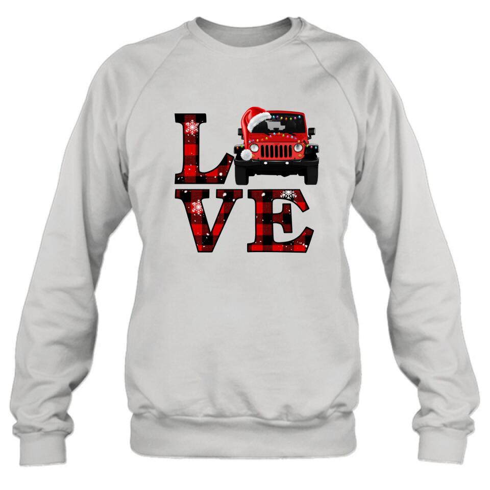 Personalized Love Off-road Car Sweatshirt - Christmas Gift Idea For Off-road Lovers