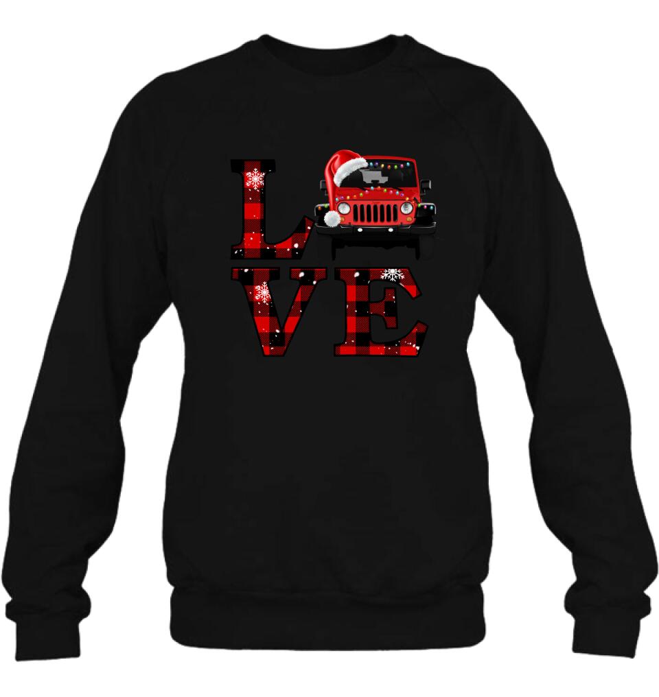Personalized Love Off-road Car Sweatshirt - Christmas Gift Idea For Off-road Lovers