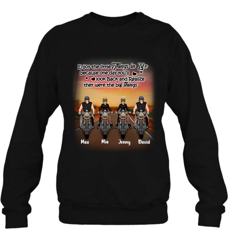 Personalized Couple Motorcycle Shirt/Pullover Hoodie - Gift Idea For Couple/Friends - You & Me We Got This