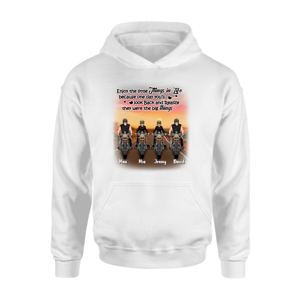 Personalized Couple Motorcycle Shirt/Pullover Hoodie - Gift Idea For Couple/Friends - You & Me We Got This