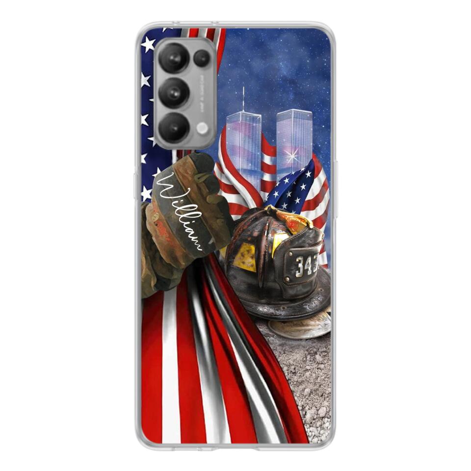 Custom Personalized Fire Fighter Phone Case - Gift Idea For 4th Of July Day - Cases For Oppo, Xiaomi And Huawei
