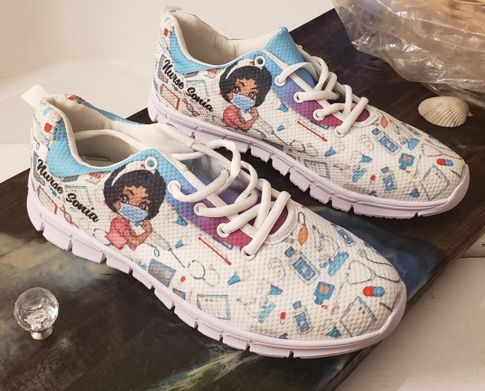Personalized Nurse Sneakers - Gift Idea For Friend/Birthday/Nurse