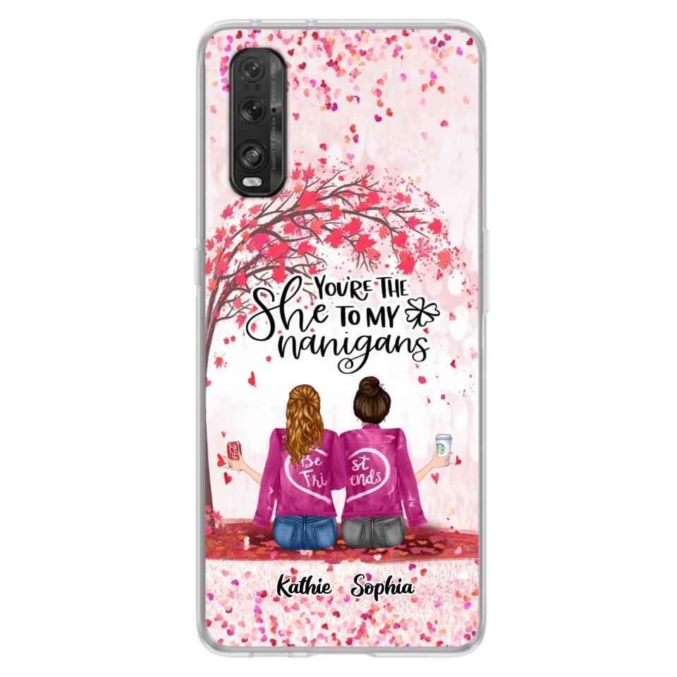 Personalized We Are Best Friends Phone Case - Gift Idea For Friends/Besties/Sisters - Up to 5 Girls - You're The She To My Nanigans - Case For Xiaomi, Oppo And Huawei