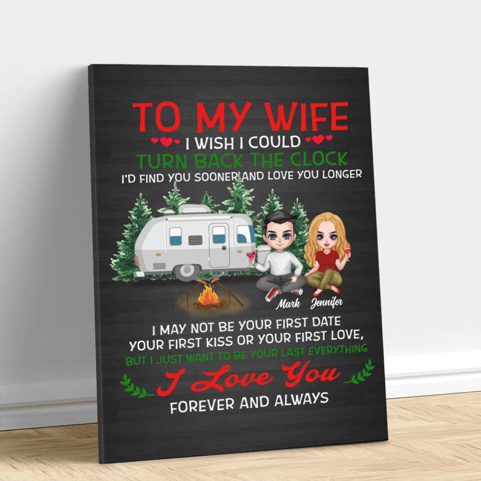 Personalized To My Wife Canvas - Gift For Wife/ Husband - I Love You Forever And Always