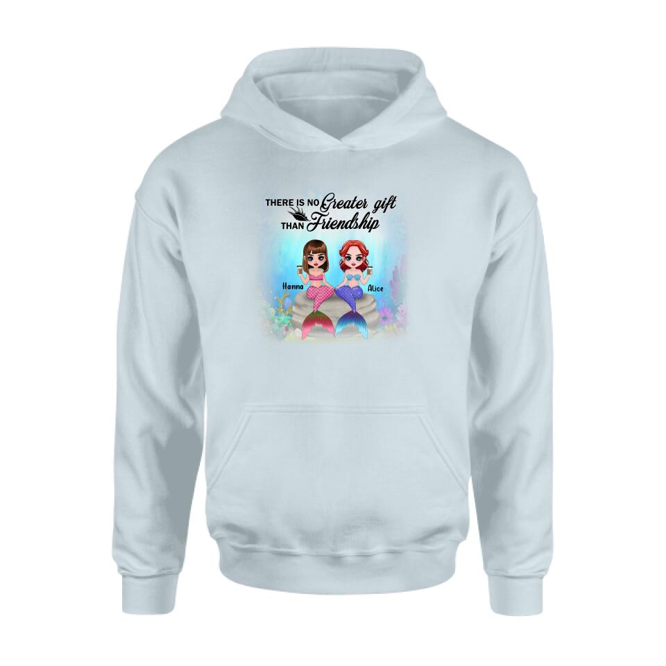 Personalized Mermaid Friends/Sister Shirt - Gift Idea For Mermaid Lover - There Is No Greater Gift Than Friendship