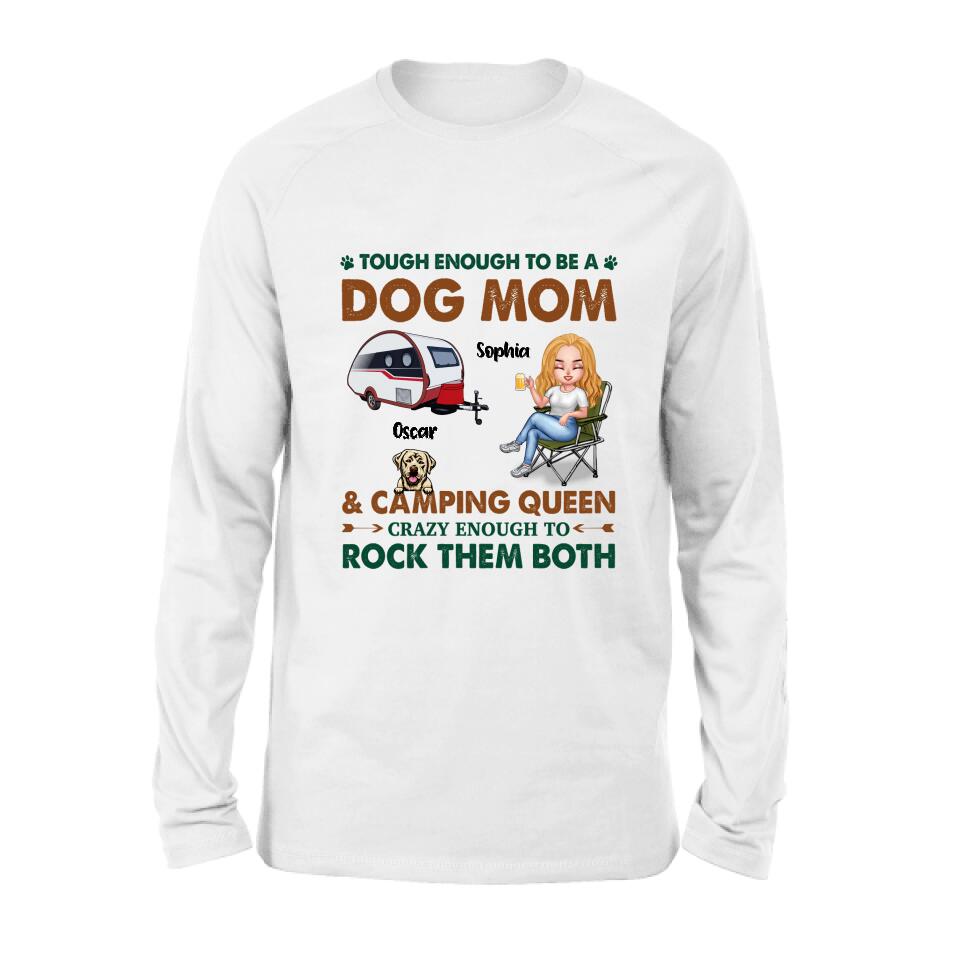 Personalized Camping With Dogs Shirt - Up to 5 Dogs - Best Gift For Dog Lovers - I Like Camping And Dogs And Maybe 3 People