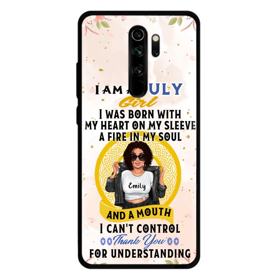 Custom Personalized I Am A July Girl Phone Case - Birthday Gift Idea For Girl - Case For Xiaomi, Oppo And Huawei