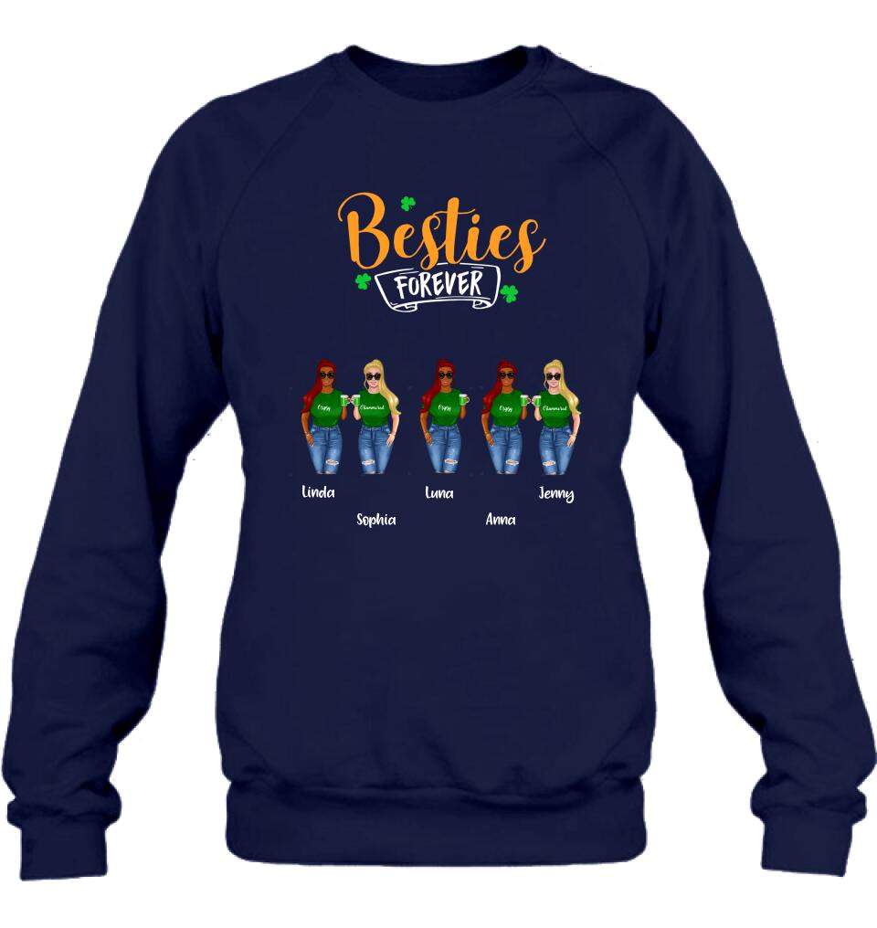Personalized Drunker Half Shirt - Up to 5 People - Gift Idea For St Patrick's Day - She Is My Drunker Half
