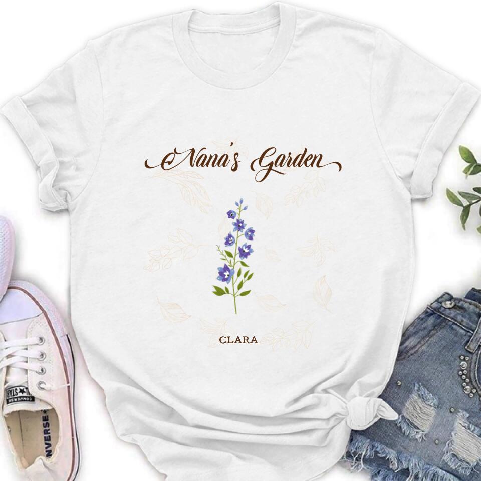 Personalized Nana's Garden Shirt/Pullover Hoodie - Gift Idea For Grandma With Up to 9 Grandkids