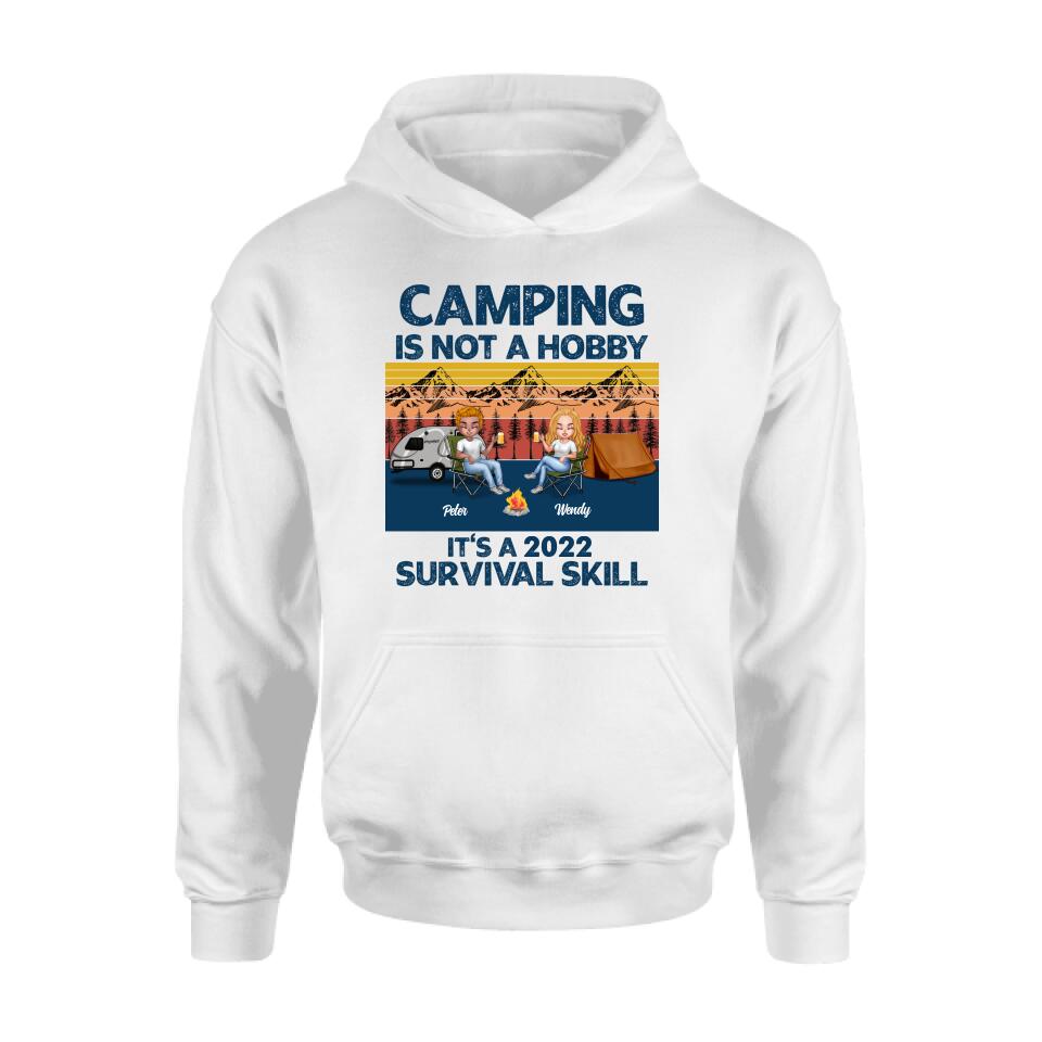 Personalized Camping Unisex T-shirt/Hoodie/Sweatshirt/Long Sleeve - Gift For Couple/ Single/ Camping Lovers - Camping Is Not A Hobby