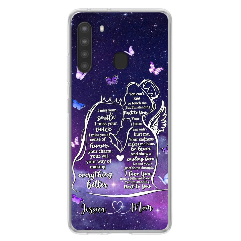 Custom Personalized Memorial Mom Phone Case - Gift Idea For Mom/Daughter - I'm Standing Next To You - Cases For iPhone & Samsung