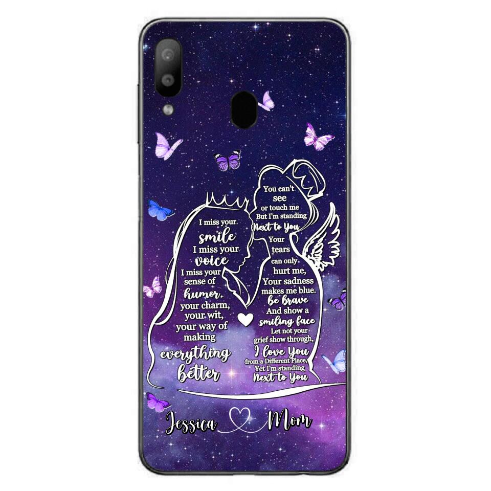 Custom Personalized Memorial Mom Phone Case - Gift Idea For Mom/Daughter - I'm Standing Next To You - Cases For iPhone & Samsung
