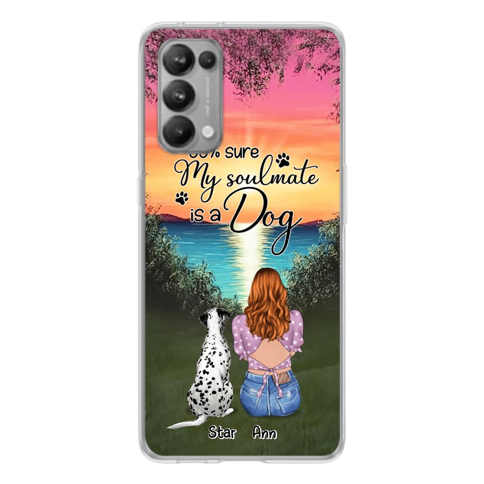 Custom Personalized Dog Mom Phone Case - Up to 4 Dogs - Gift Idea For Dog Lover - Just A Girl Who Loves Dogs - Case For Xiaomi, Oppo And Huawei