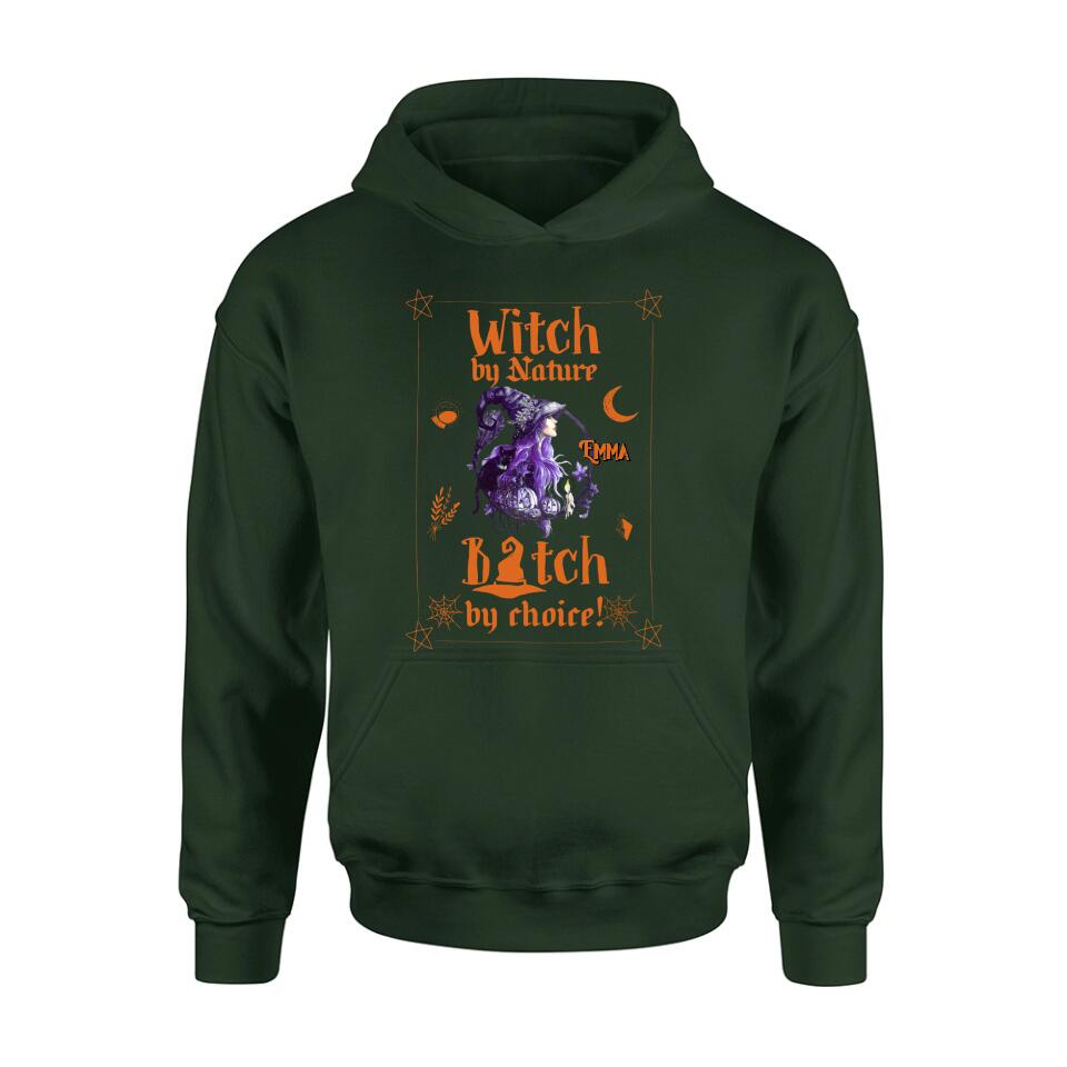 Custom Personalized Witch Shirt - Halloween Gift Idea For Friends