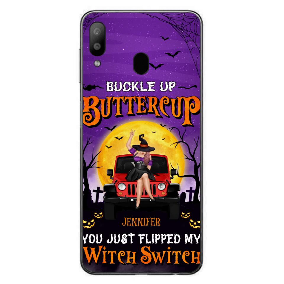 Custom Personalized Off-road Witch Phone Case - Halloween Gift Idea For Friends/Off-road Lovers - Case for iPhone & Samsung