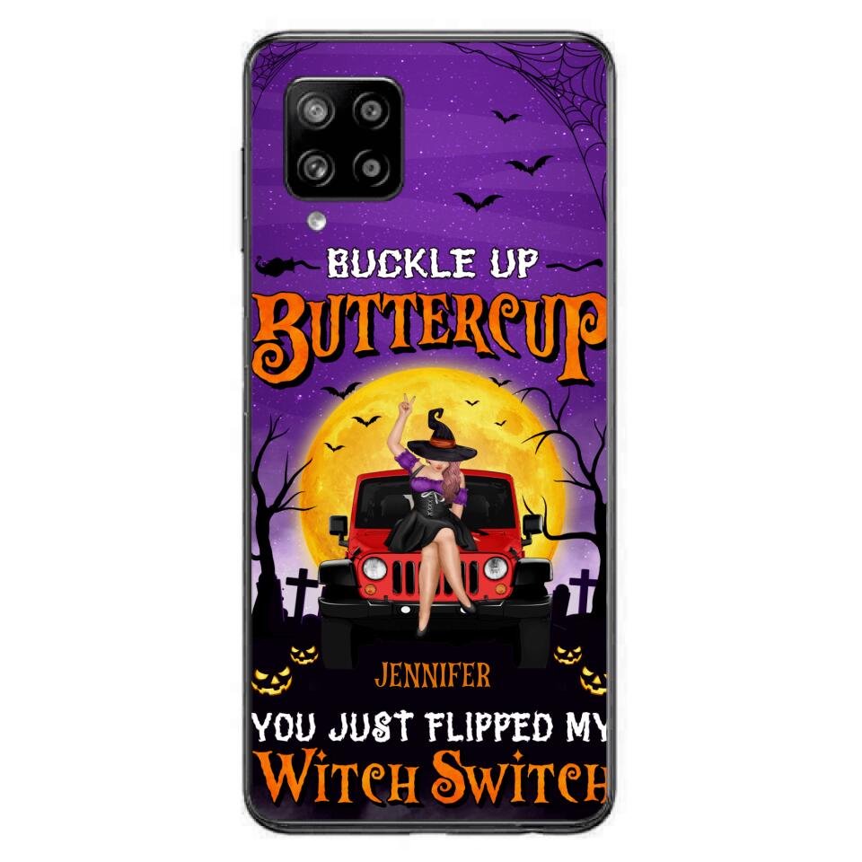 Custom Personalized Off-road Witch Phone Case - Halloween Gift Idea For Friends/Off-road Lovers - Case for iPhone & Samsung