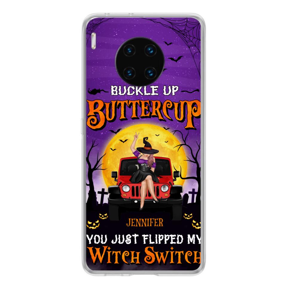 Custom Personalized Off-road Witch Phone Case - Halloween Gift Idea For Friends/Off-road Lovers - Case for Huawei, Xiaomi & Oppo