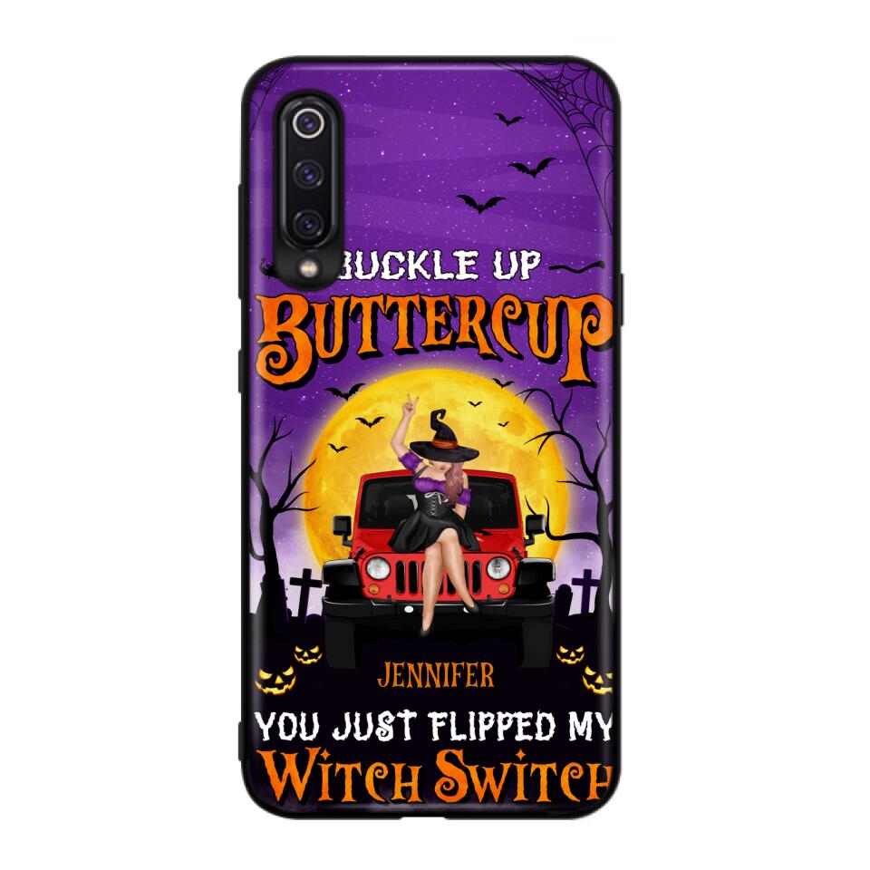 Custom Personalized Off-road Witch Phone Case - Halloween Gift Idea For Friends/Off-road Lovers - Case for Huawei, Xiaomi & Oppo