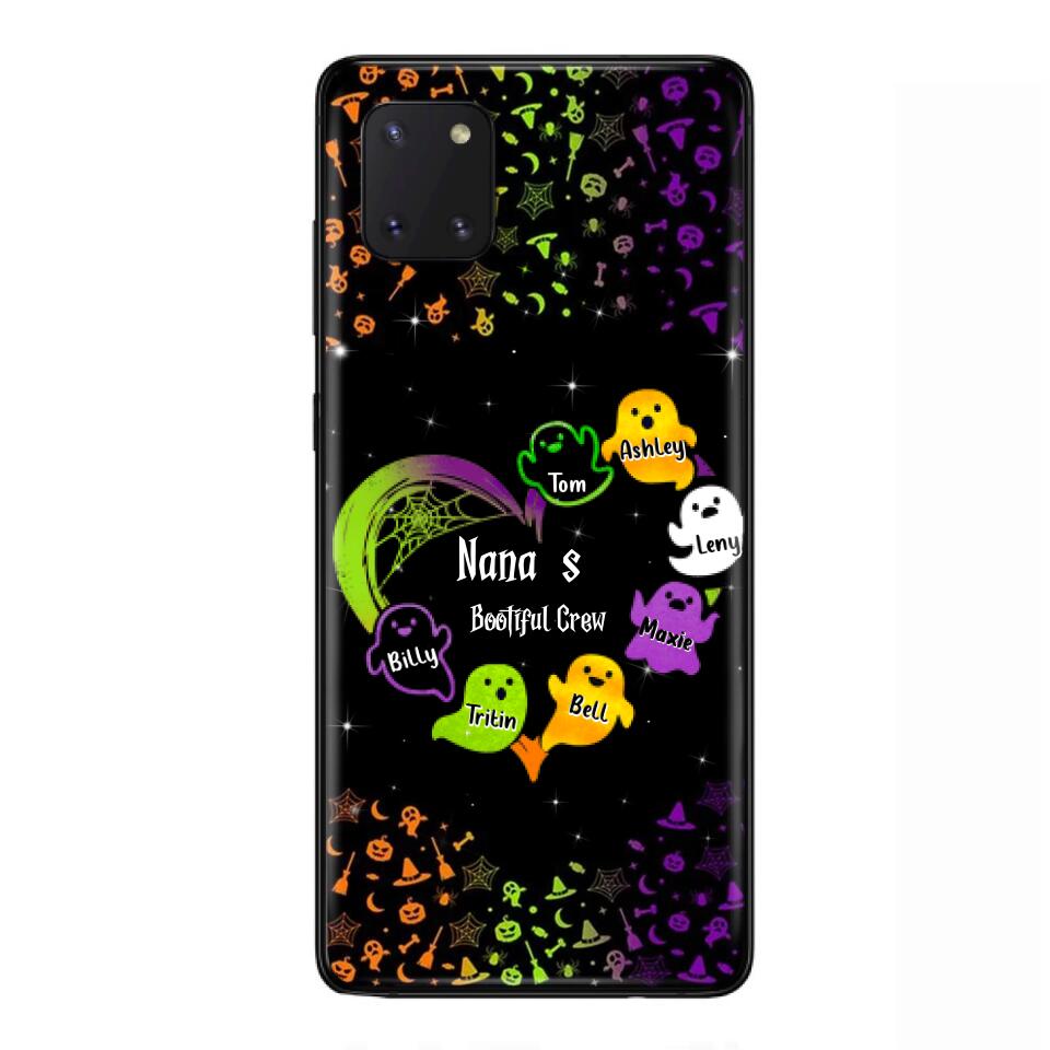 Custom Personalized Nana's Bootiful Crew iPhone/Samsung Case - Halloween gift for Grandma - Up to 7 Grandkids