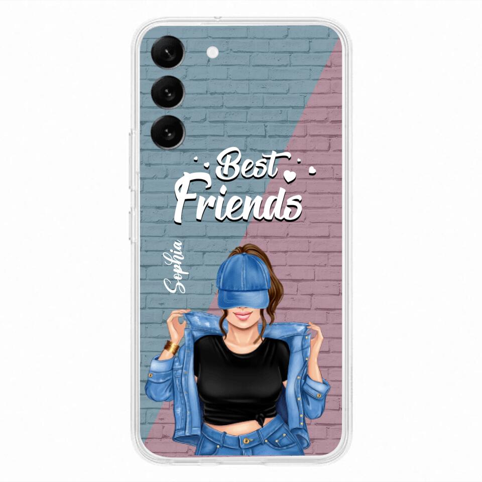 Custom Personalized Besties Phone Case - Gift For Friends/ Besties - Best Friends Forever And Ever - Case For iPhone And Samsung