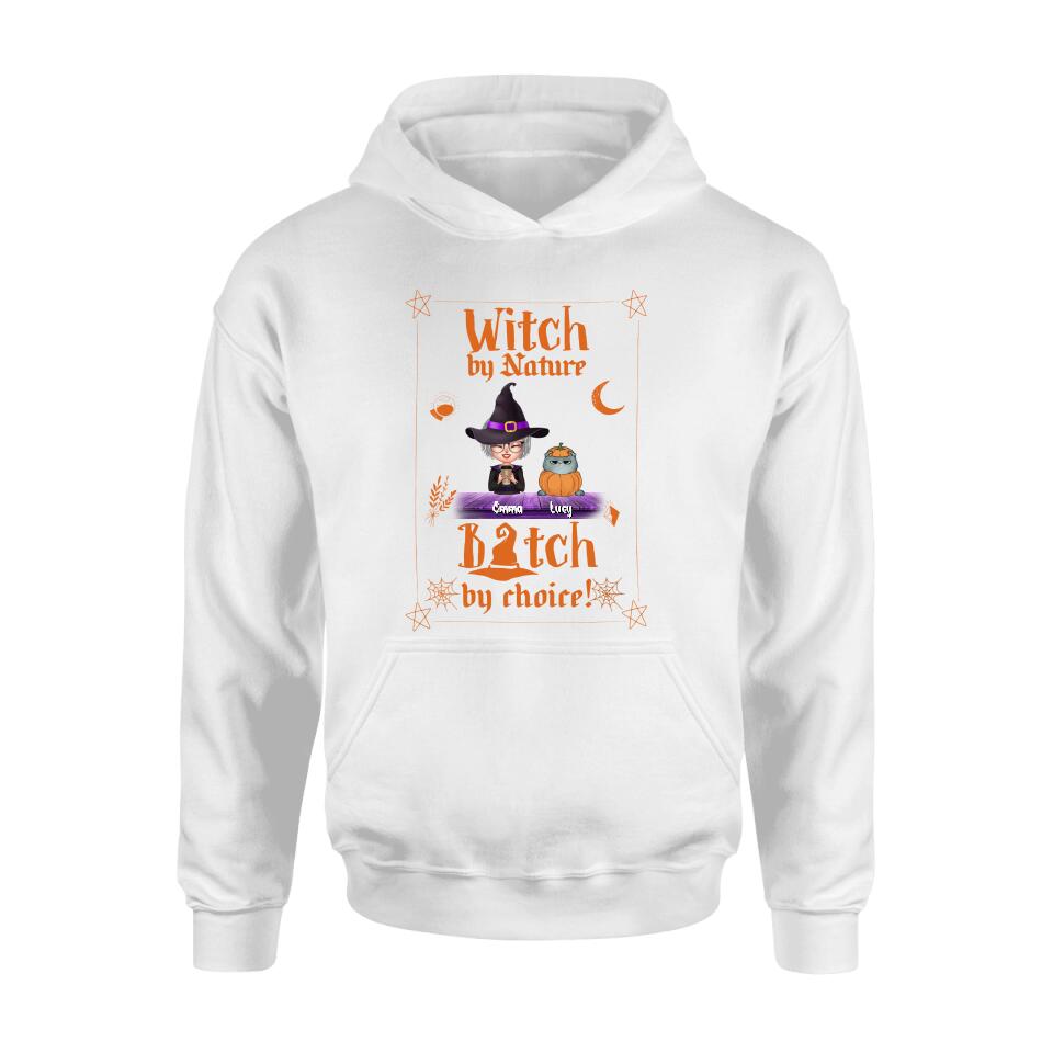 Personalized Witch Shirt - Up to 6 Cats/Dogs - Halloween Gift Idea For Cat/Dog Lovers/Friends